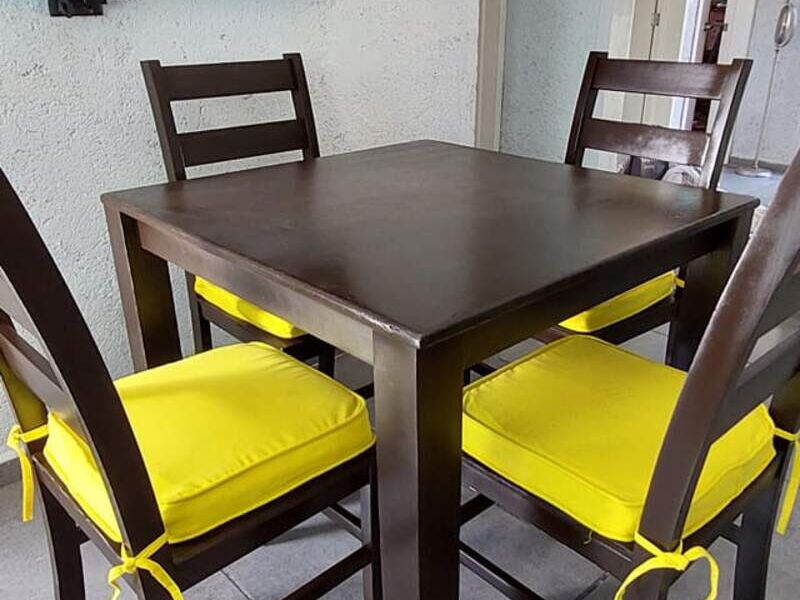 Mesa Madera Comedor Cuadrada Cancún