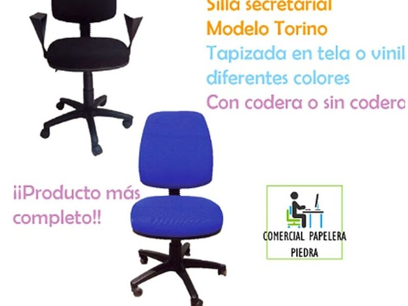 Silla azuloficina 
