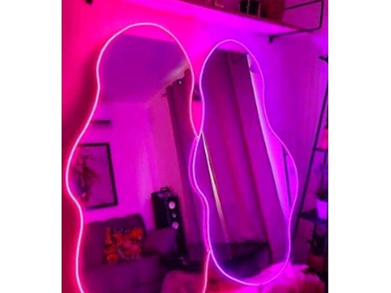 Espejo irregular luz LED México