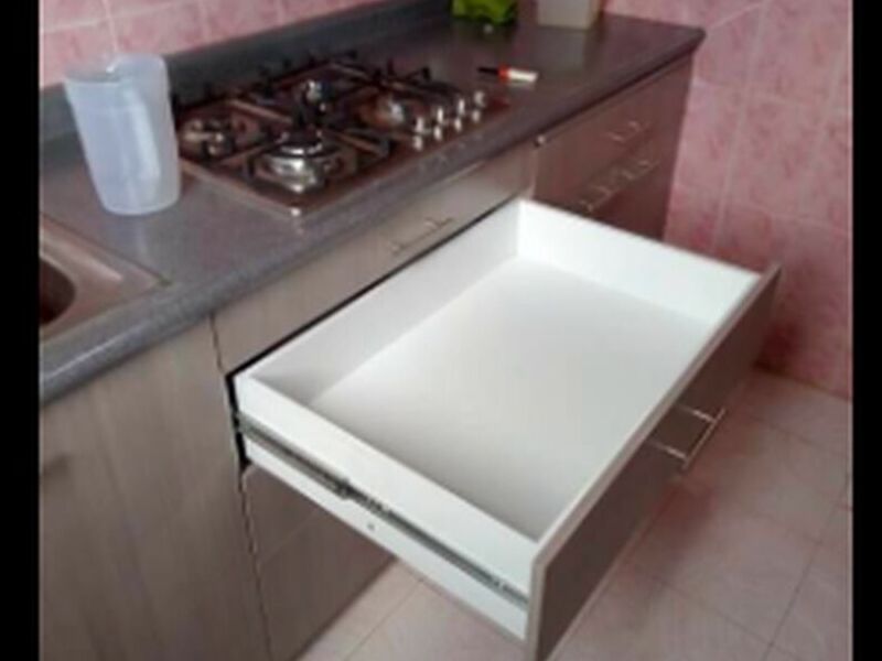 Mueble gris cocina Mexico