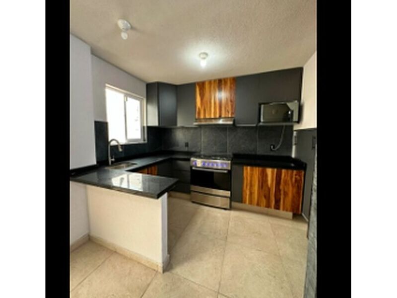 Cocina integral negro madera Mexico