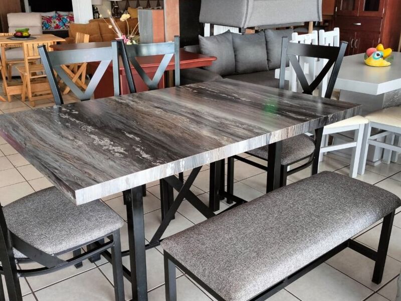 Mesa Comedor Madera Gris Tab