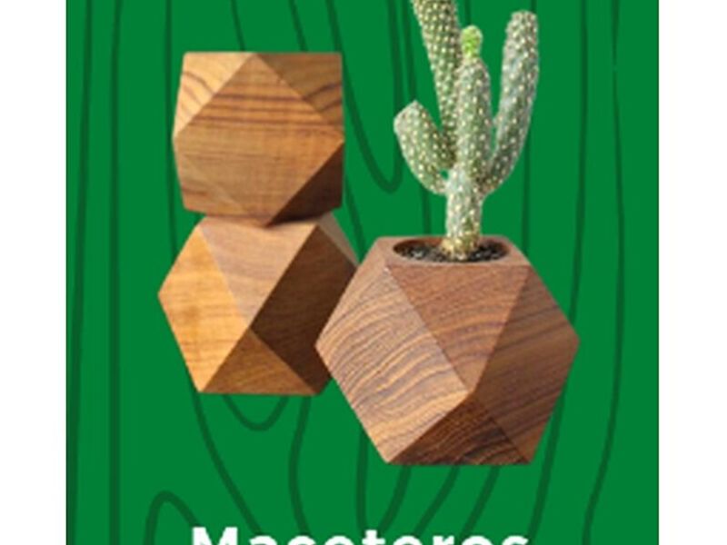 Macetero Decorativo Madera Tab