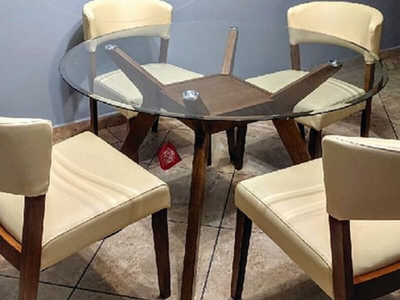 Comedor mesa vidrio MEXICALI