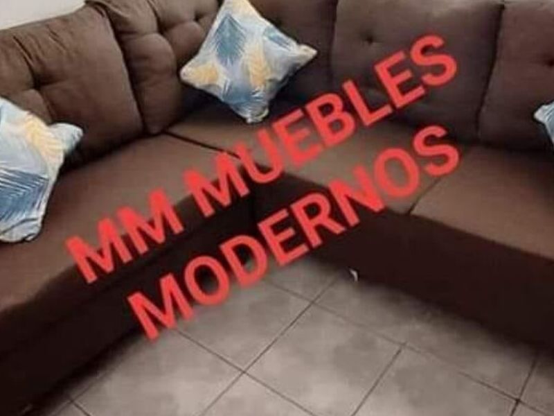 Mueble Sala Marrón Esquinero Madero