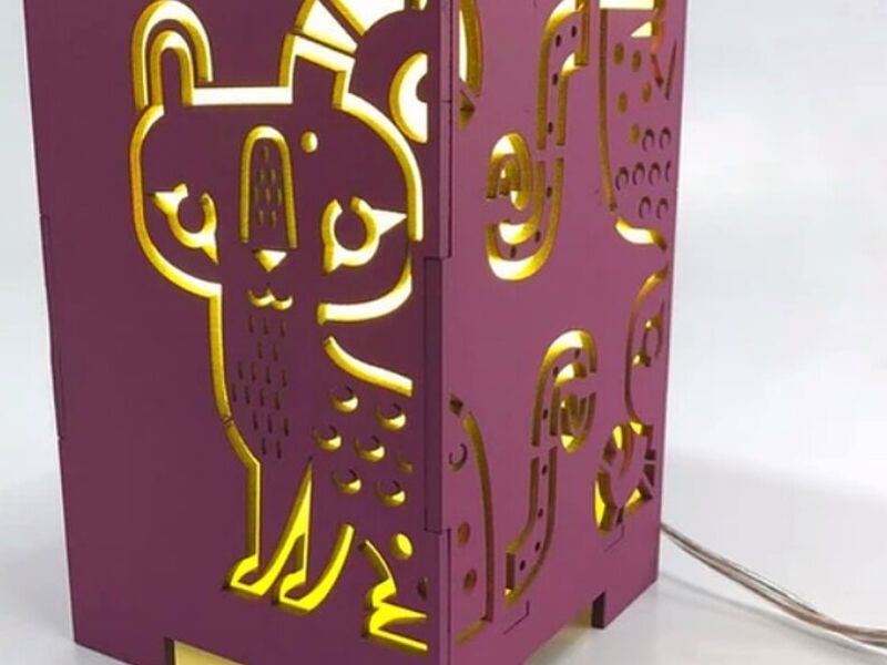 Lámpara con diseños 