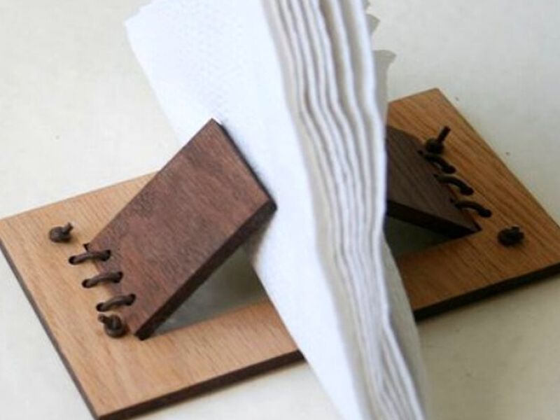 Portaservilletas de madera 