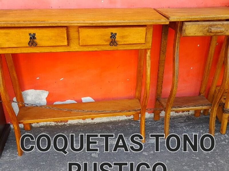 Coquetas tono rústico mueble
