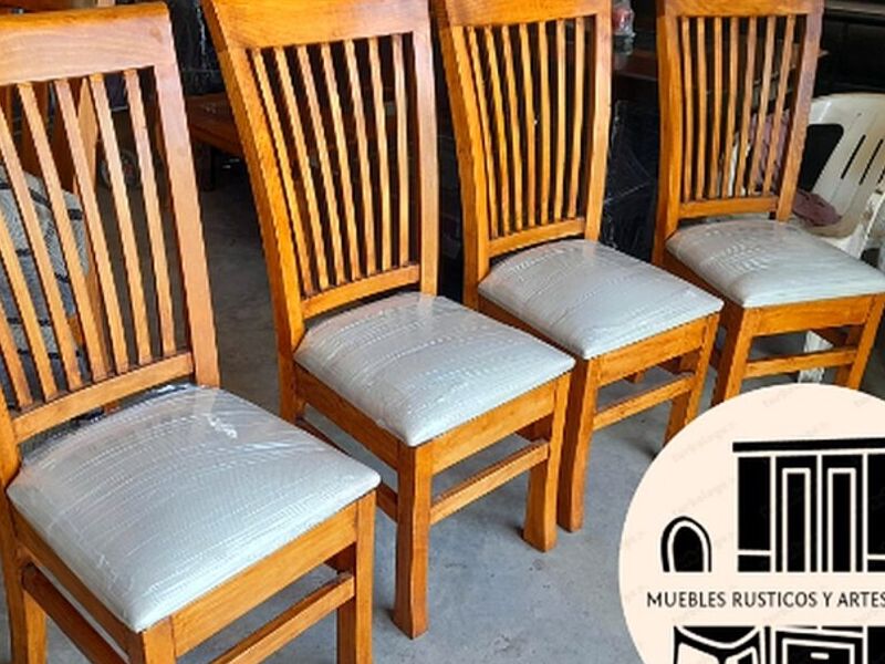 Sillas comedor madera blanco