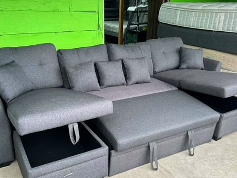 Sofá cama gris