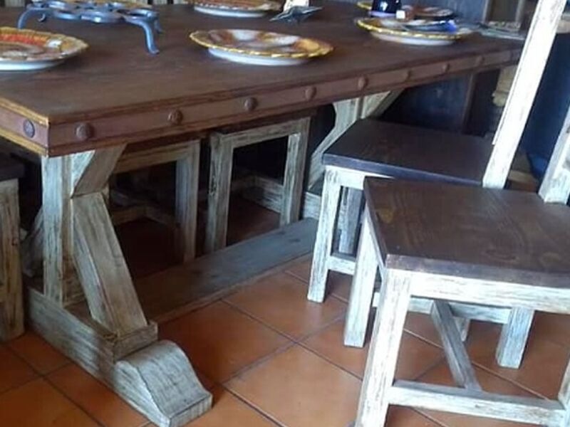 Mesa comedor madera 6 sillas
