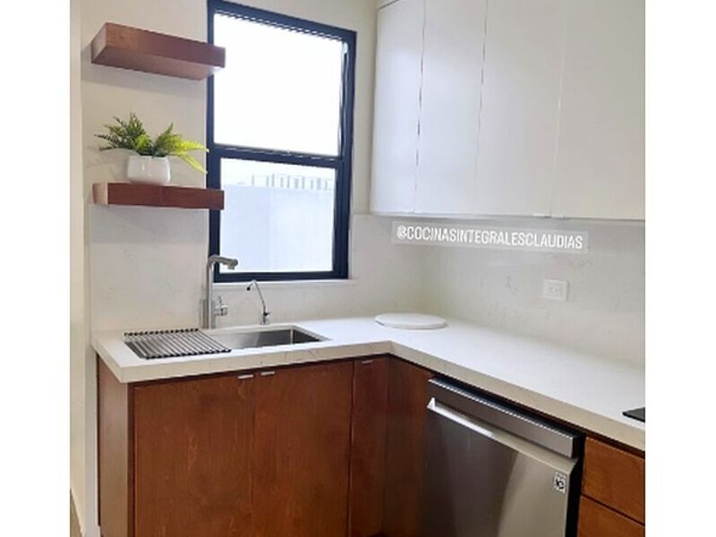 Muebles cocina madera chocolate 