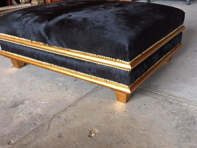 Sillón negro decoración
