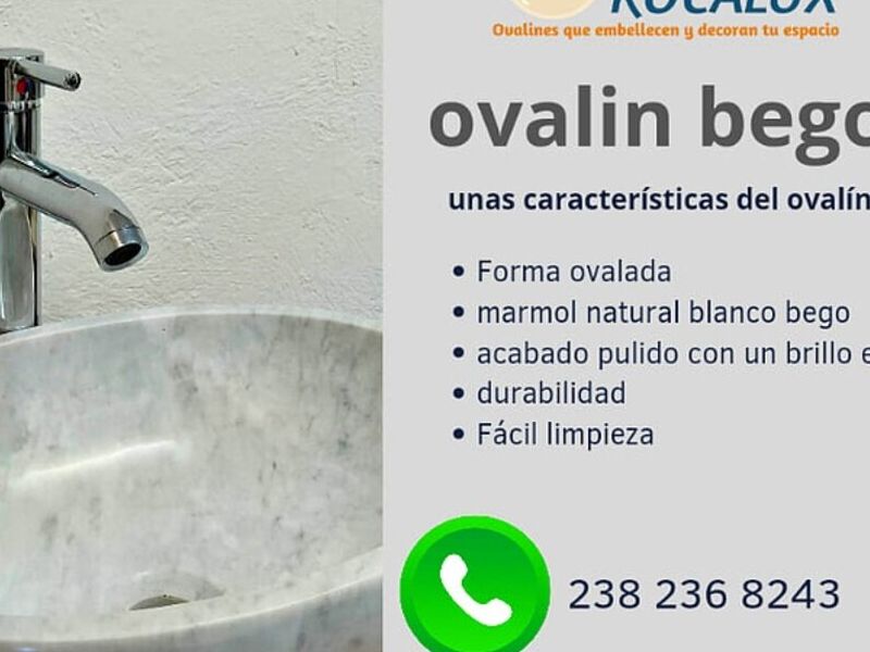 Ovalin de mármol CDMX