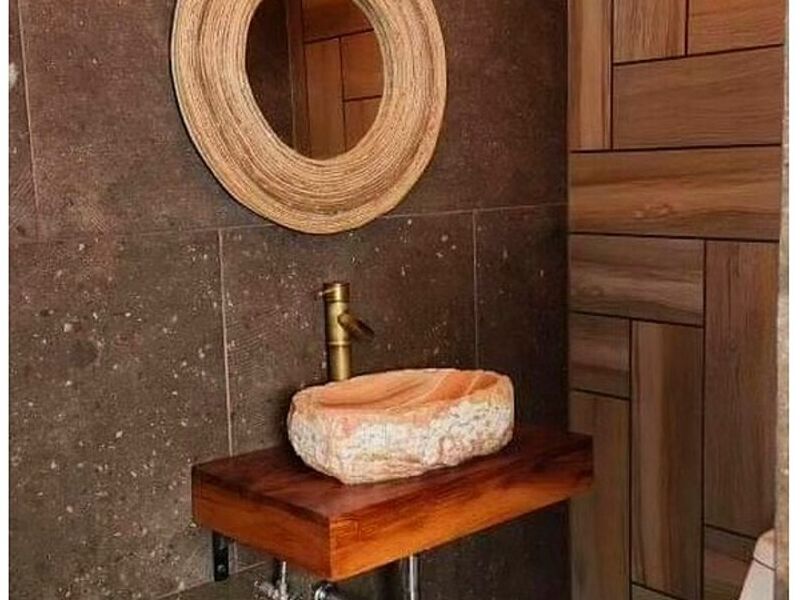 Lavabo mármol rojo CDMX