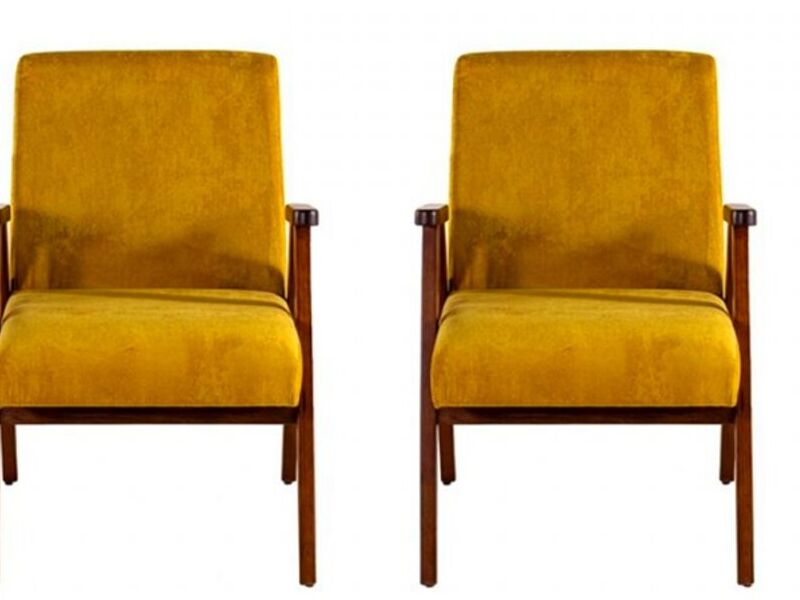 PACK 2 SILLONES OCASIONALES NORTON AMARILLO