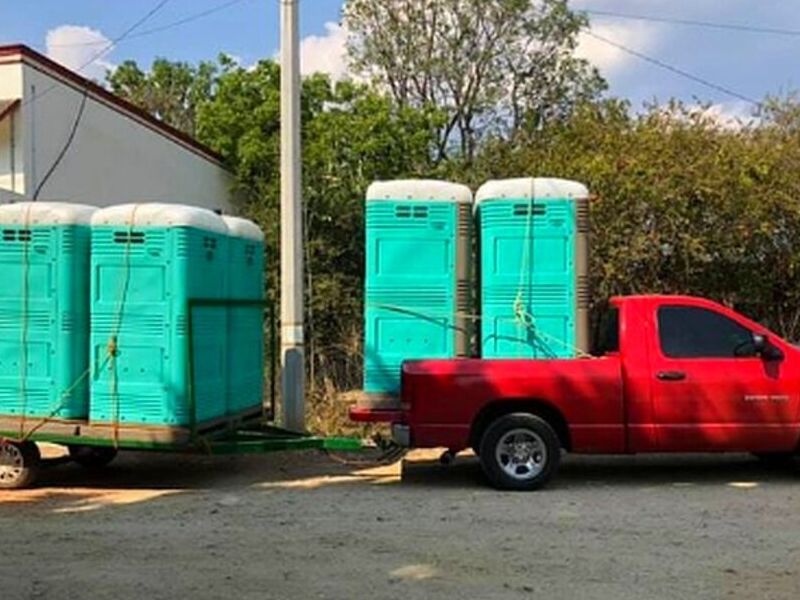 Instalación de baños portátiles