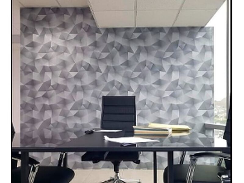 Papel tapiz 3D metálico México