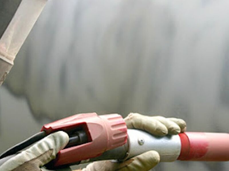 Aplicación de acabado Sandblasting Mx