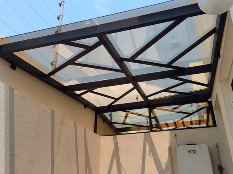 Pérgola vidrio CDMX