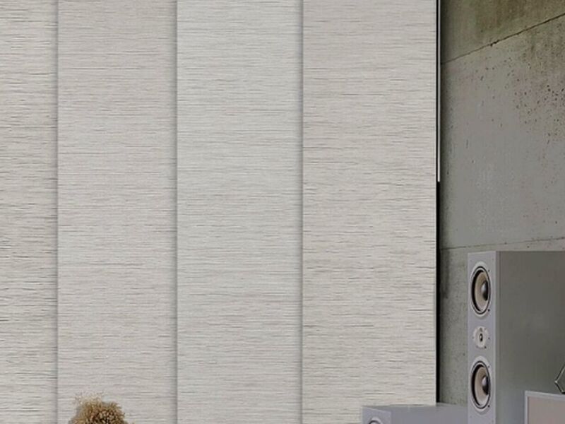 Cortina panel japones blanco Tepic