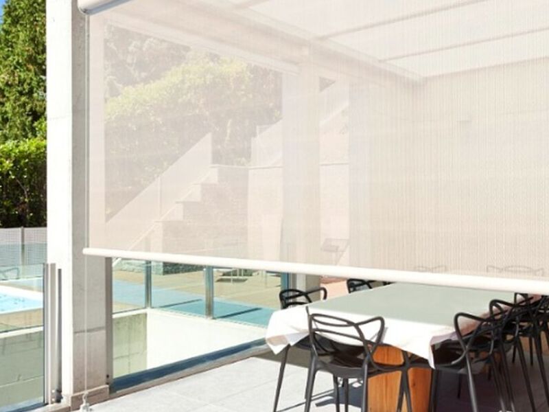 Cortina enrollable blanco Tepic