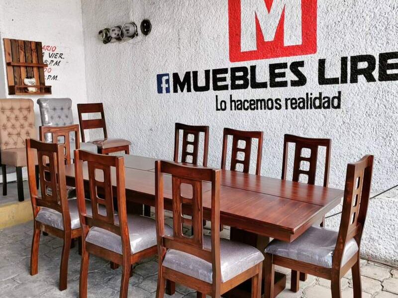 Sillas Comedor Madera 8 Personas Tlax