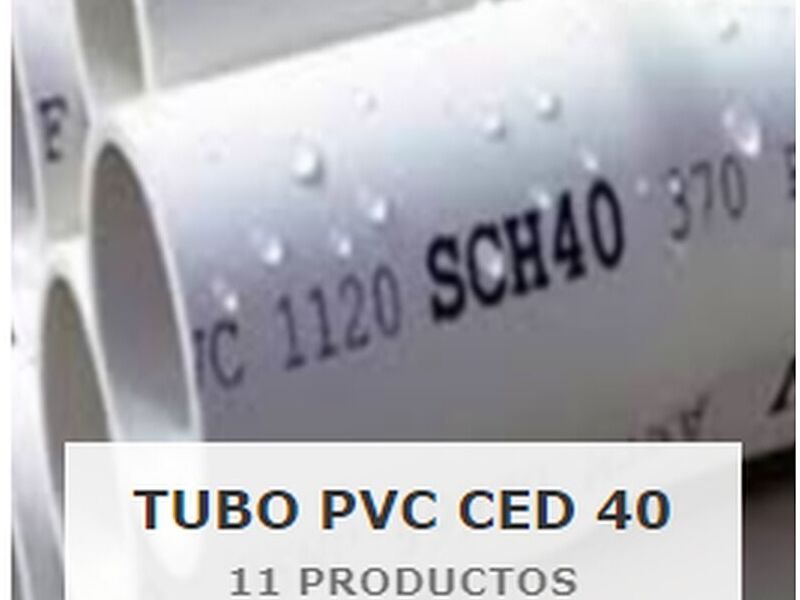 TUBO PVC CEDULA