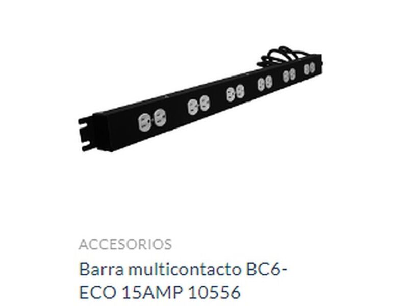 Barra  BC6-ECO 15AMP 10556 México 