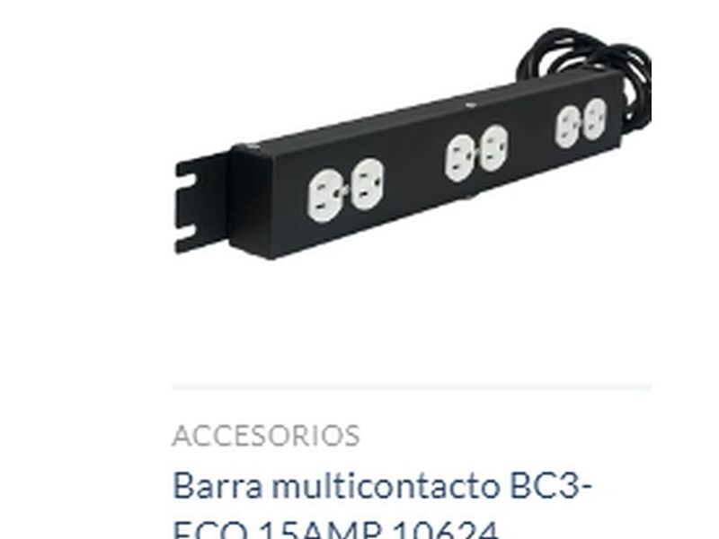 Barra BC3-ECO 15AMP 10624 México 