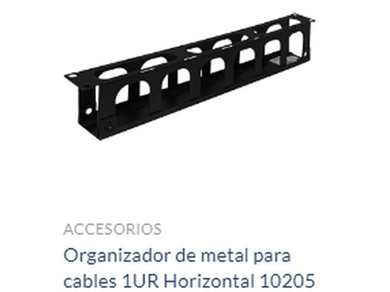 Organizador cables 1UR Horizontal México 