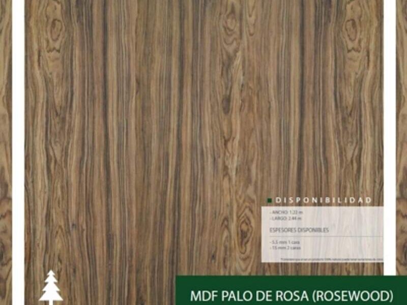 MDF Rosewood Maderas Selvamex Mx