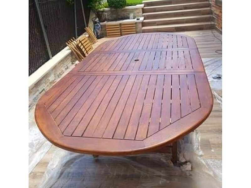 Mesa de madera para jardín México