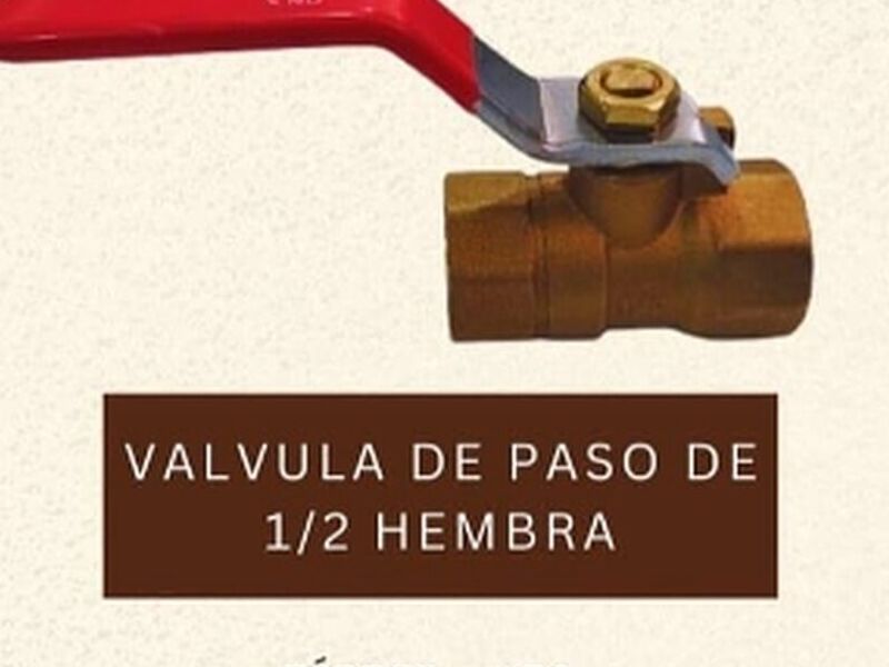 Valvula de paso