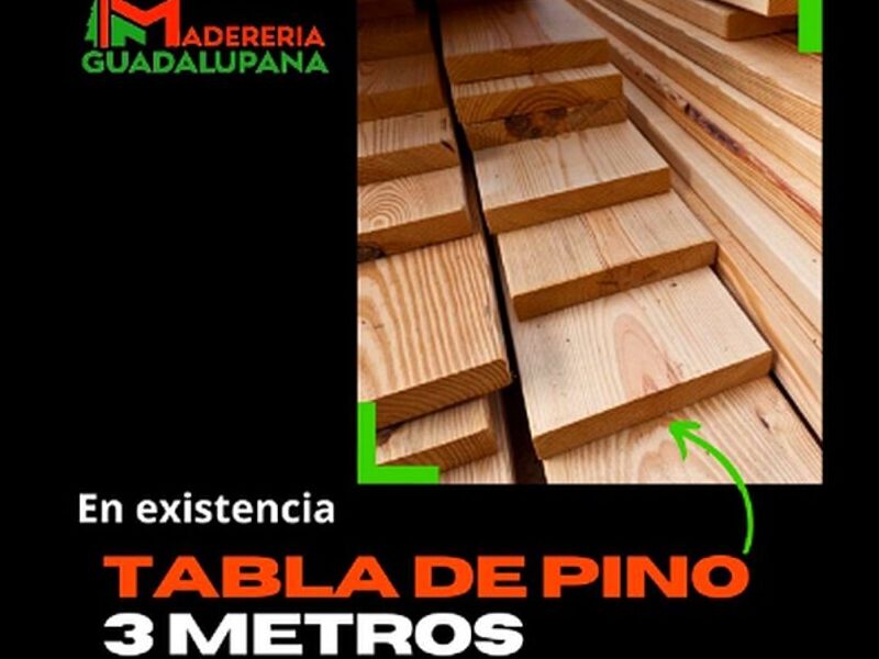 Tabla pino 3 metros