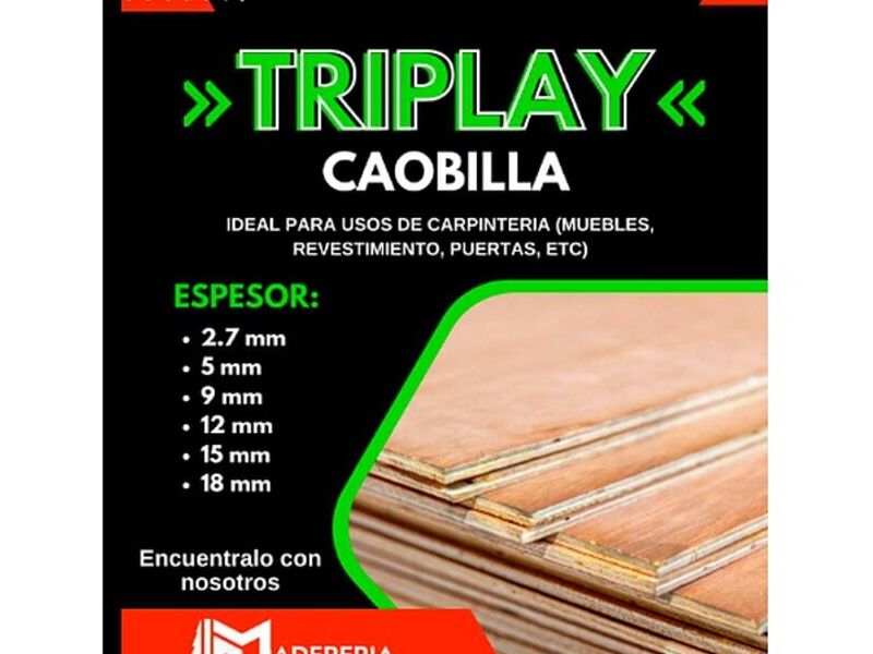 Triplay Caobilla 