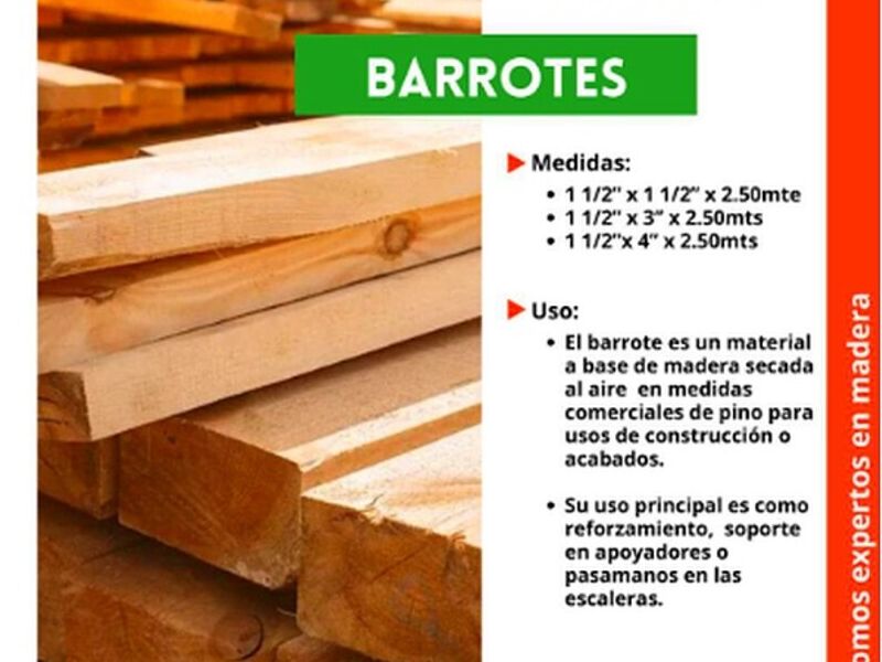 Madera barrotes