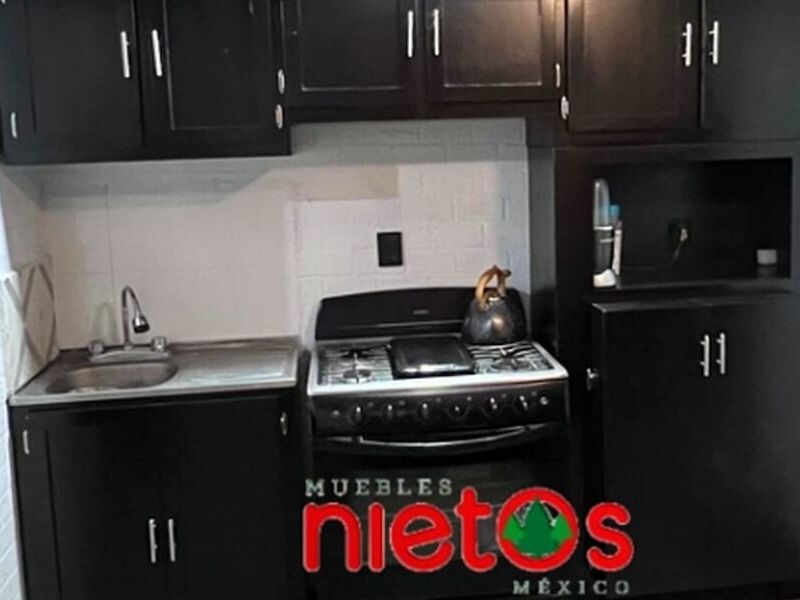 Muebles cocina madera negro México