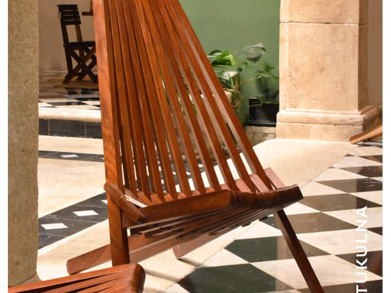 Silla Decorativa Barras Madera Campeche