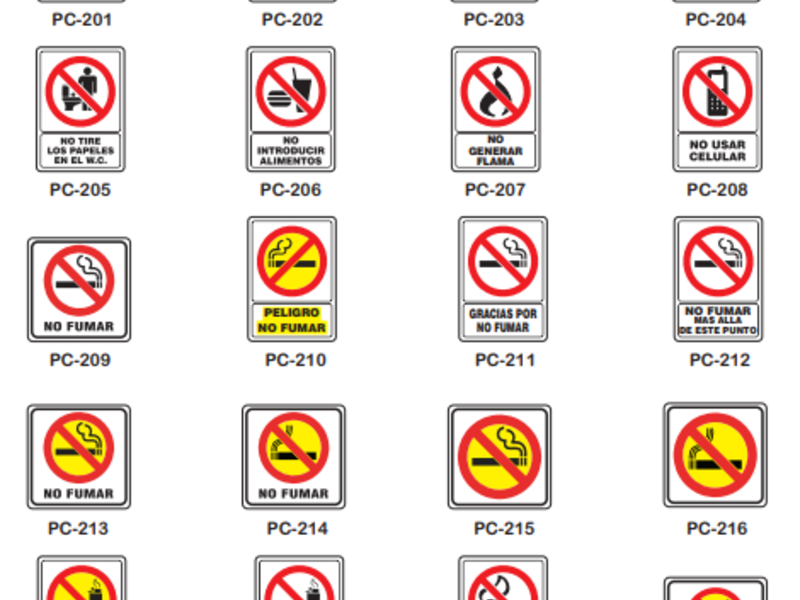 Señaleticas de Prohibición CDMX