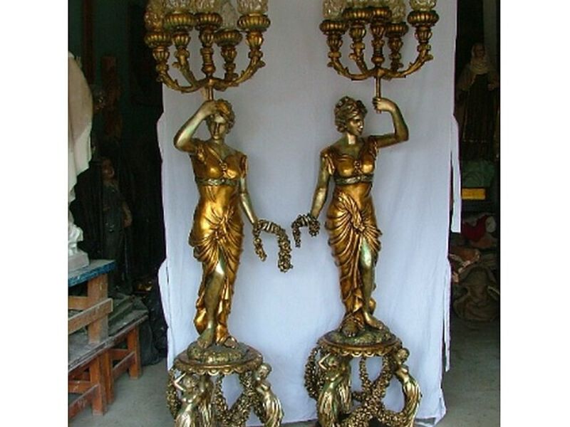 Escultura Lampara de oro México