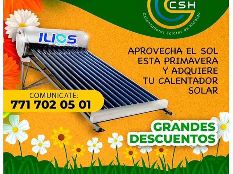 ILIOS ECO Calentador solar 12 tubos-México