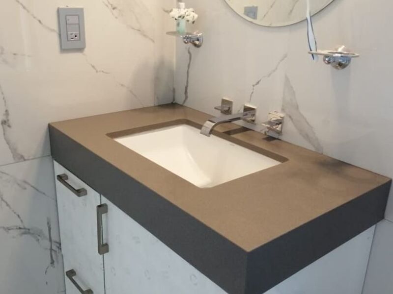 Mármol lavabo Blanco II La Roca México