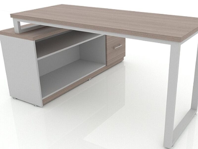ESCRITORIO CON CREDENZA LATERAL - MÉXICO