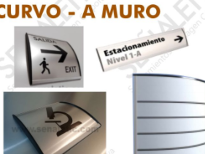 Señales de aluminio Curvo CDMX 