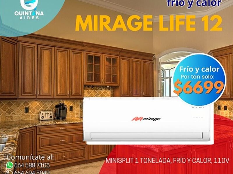MINISPLIT MIRAGE LIFE12 - Tijuana