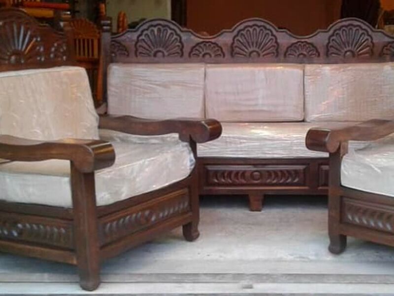 Sala en madera de nogal México