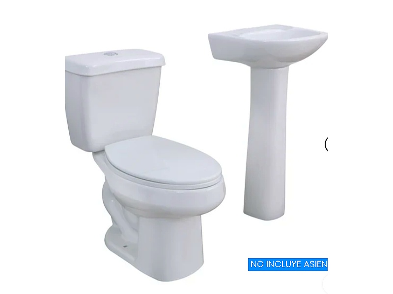 PAQUETE INODORO/LAVABO COMFORT ALARGADO BLANCO MEXICO