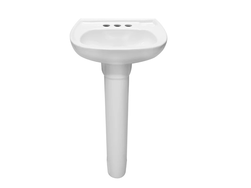 LAVABO Y PEDESTAL LUCAS BLANCO MEXICO