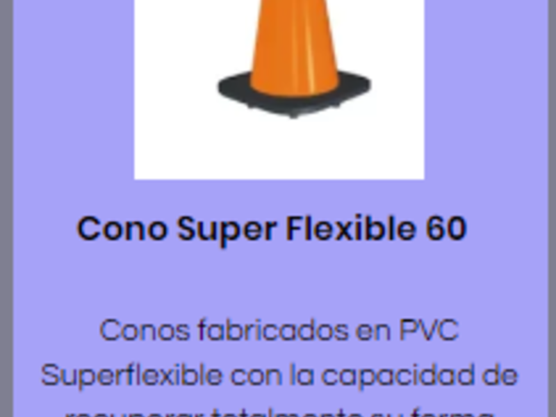 Cono Super Flexible 60 Cdmx